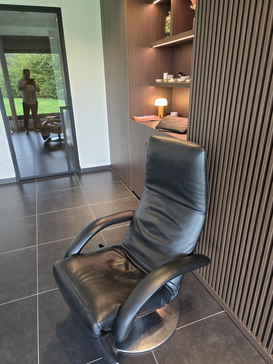 Jori Relax Leer Zwart – Verstelbare relaxstoel, Leather, Metal (photo 2 of 11)