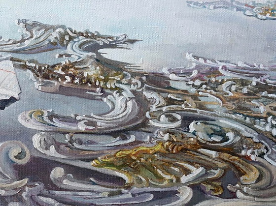 Original Oil Painting Contemporary Art Landscape Babylon – Paintings & Drawings, Canvas (photo 5 of 7)