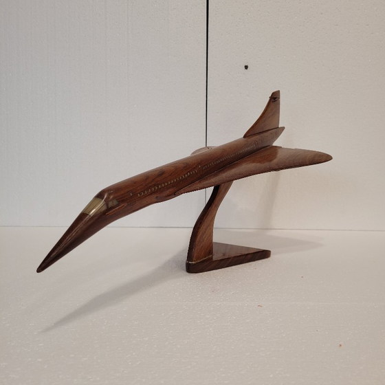Image 1 of Modello di aereo "Concorde", legno, f. s. XX - Inghilterra