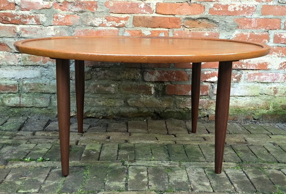 Vintage Coffee table. Scandinavian design. 1960s, Wood, Brown (photo 2 of 8)