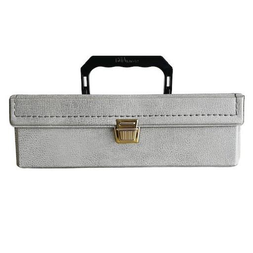 Retro Vintage Cassette Case Gray Boa International 1970's