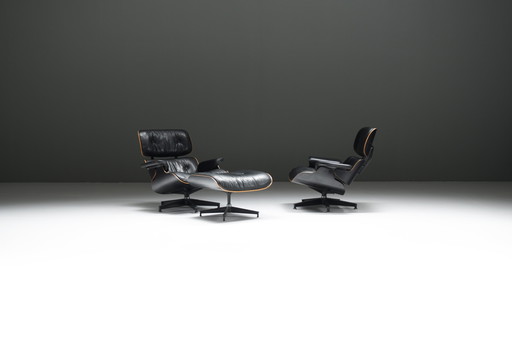 Vintage Eames Lounge Chairs & Ottoman 1971 - Ray & Charles Eames - Herman Miller