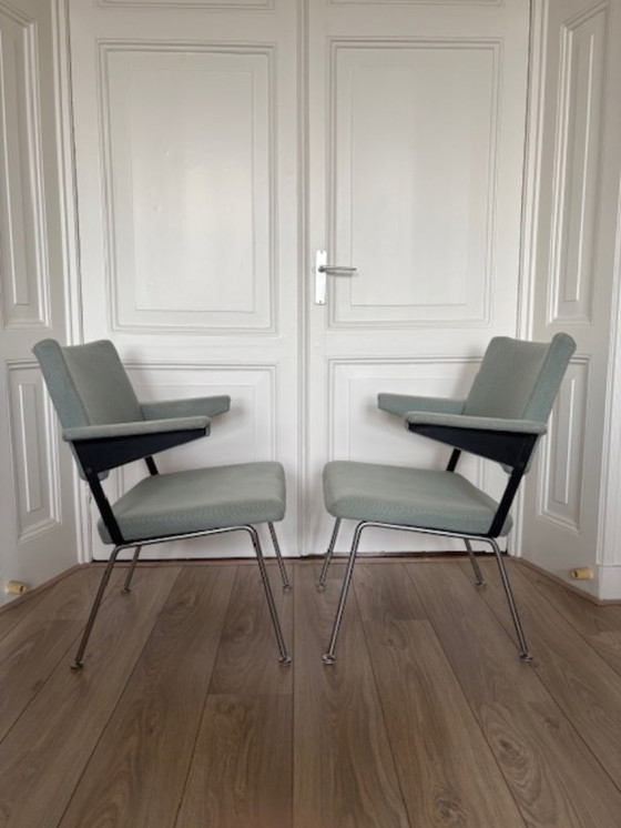 Image 1 of Gispen 1265 lounge armchairs – set of 2 – Rietveld/Cordemeyer – mint green