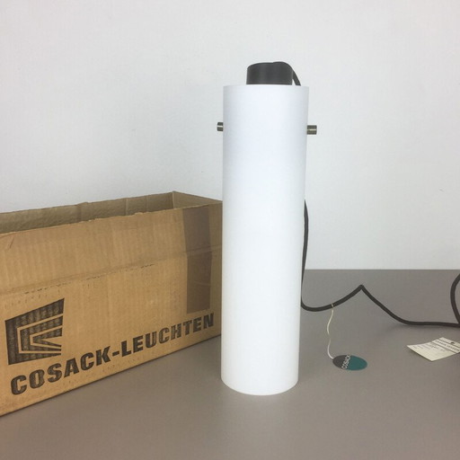 Vintage modernistische opaal glazen buis hanglamp van Cosack Lights, Duitsland 1960