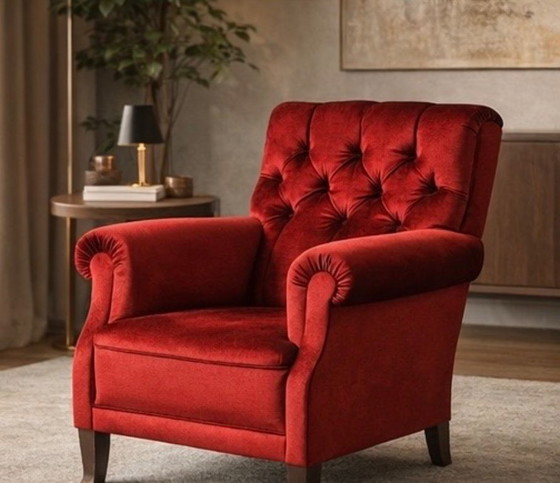 Image 1 of Een paar fauteuils, eerste helft van de 20e eeuw.