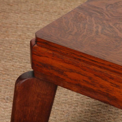 Oak coffee table, French work from the 1950s