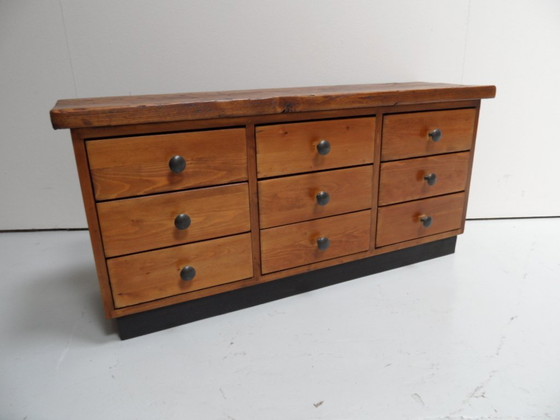 Vintage Brutalist Ladekast – Ladekasten, Wood (photo 9 of 10)