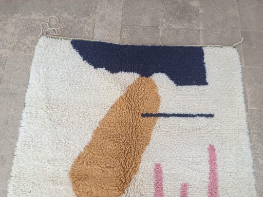 Handmade pure wool rug, traditional craftsmanship, 1.4/2.6 m
