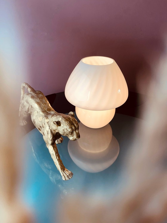 Image 1 of Lámpara de mesa con forma de hongo en espiral de Peill & Putzler