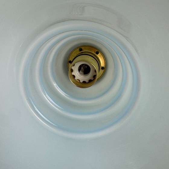 Pair of Antique Vintage Blue Opaline Wall Sconces – Wall lights, Glass (photo 9 of 12)