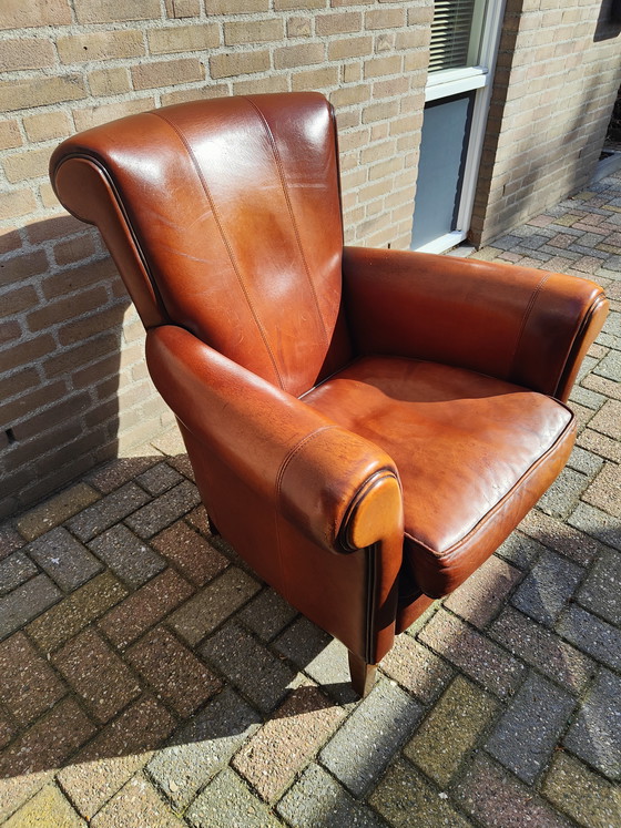 Image 1 of Fauteuil design en cuir de mouton Muylaert