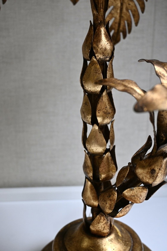 Image 1 of Hollywood Regency Table Lamp Palm Tree Hans Kögl