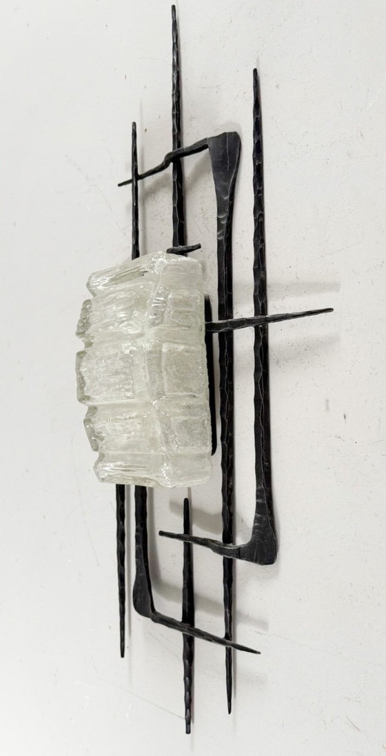 Image 1 of Sculptural brutalist wall lamp/wall light, Germany, Honsel Leuchten, 1960s