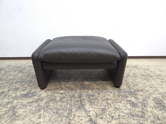 Image 1 of Cassina Maralunga Stool Ottoman Leather Stool