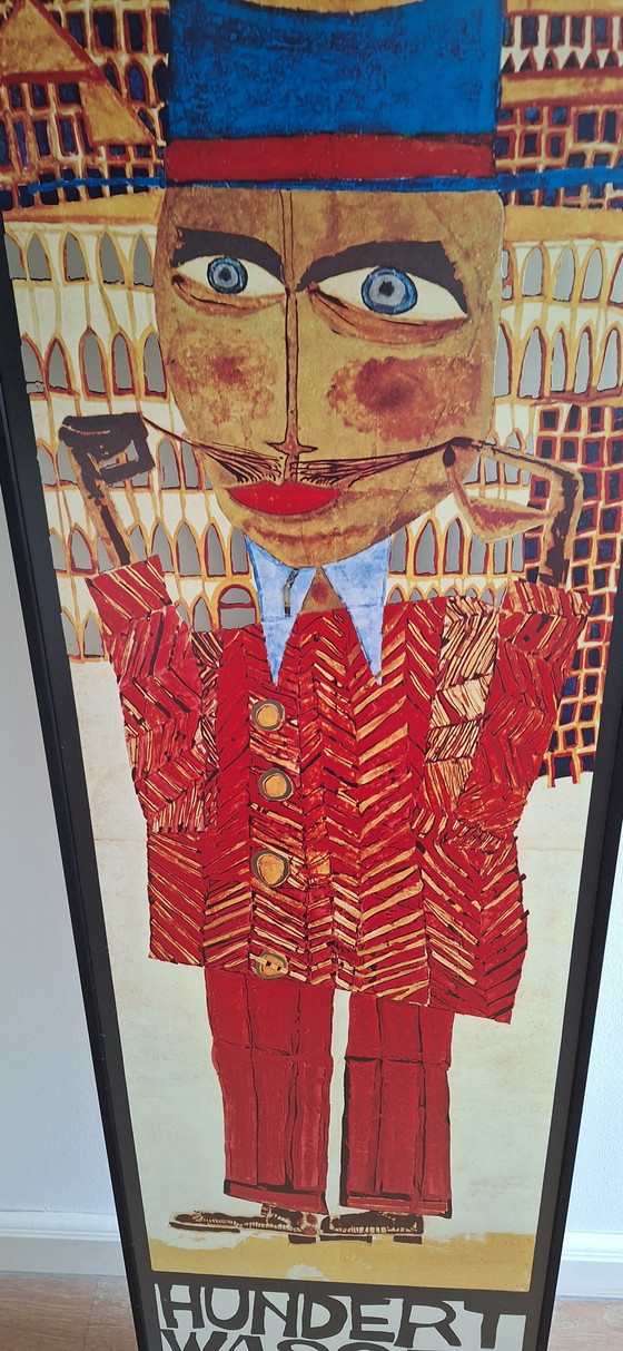 Image 1 of Affiche ancienne de l'exposition Hundertwasser