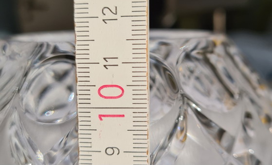 Vintage Nachtmann lead crystal sphere vase, heavy, "Angelique" series, Ø 13.5cm, crystal lens cut, star (photo 15 of 15)