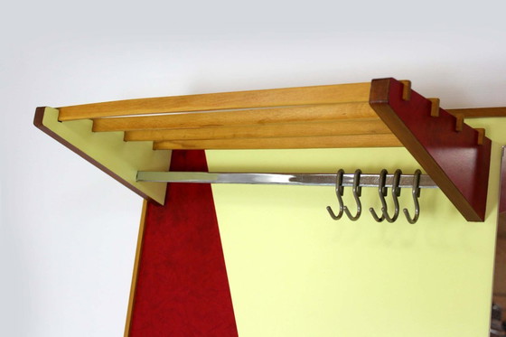 Image 1 of Vintage Geometric Coat Rack from Drevokov Blatna, 1970s