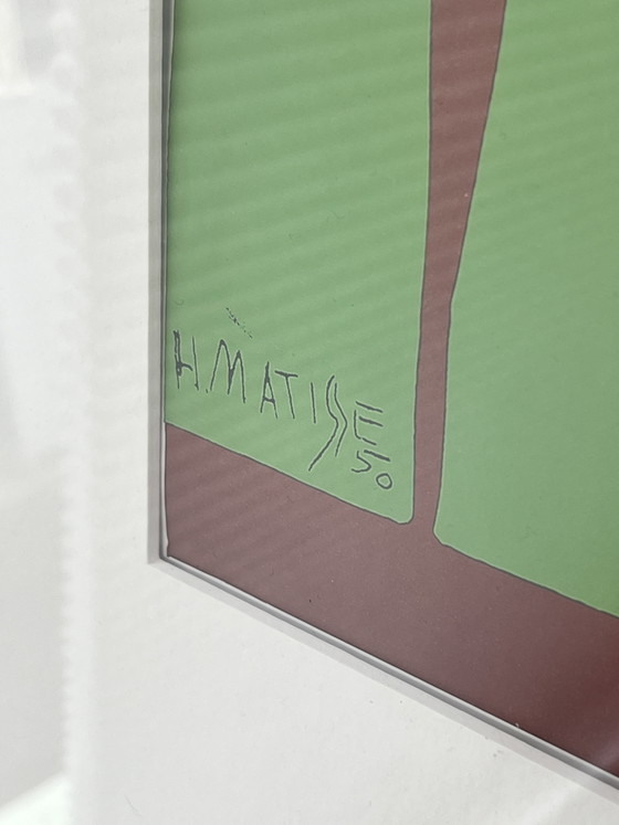 Matisse (1950) In cornice di noce + vetro + passe-partout museale – Henri Matisse, Stampe artistiche, Glass (photo 3 of 6)