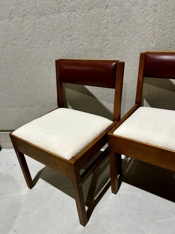 Mid Century Modern – Vintage, Esszimmerstühle, Textile, Wood (photo 6 of 8)