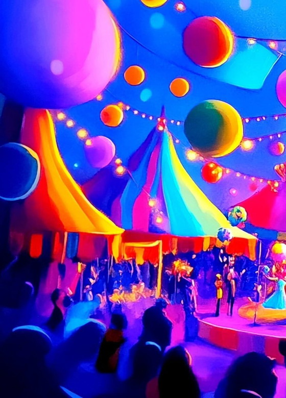 Image 1 of Maria Rosario ARROYO - El encanto Circense XXL - Artist canvas