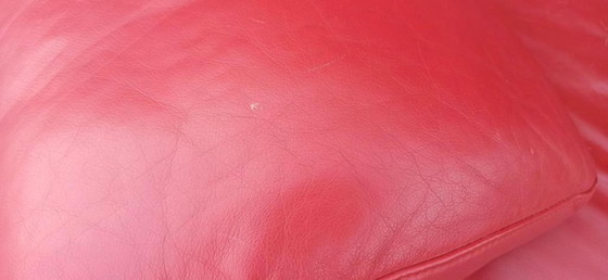 Image 1 of Vintage postmodern Rolf Benz leather sofa
