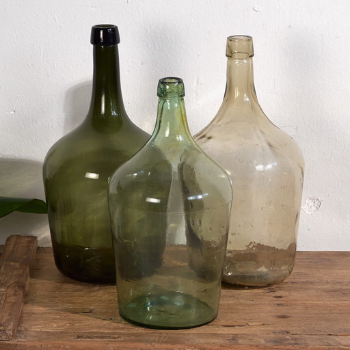 Antike Glasschalen (ca. 1920). Set aus 3 Teilen #38