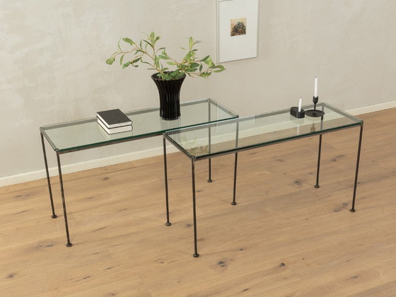 Image 1 of Glass Table Set, 80s