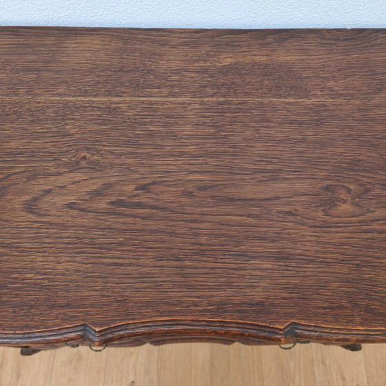 Image 1 of Cassettiera/comò antico in legno rustico, stile Queen Anne