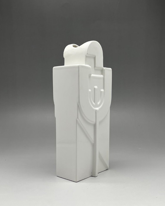 Image 1 of Postmodern GEO-ART vase “Aquarius” (Aquarius) – Attrib. Adolf Stepan – 1980s