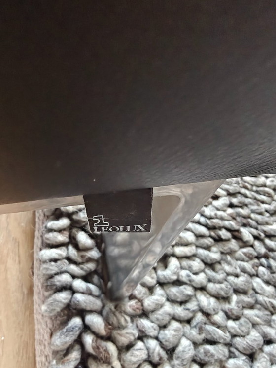 Image 1 of Divano Leolux Patachou e 2 poltrone in pelle nera