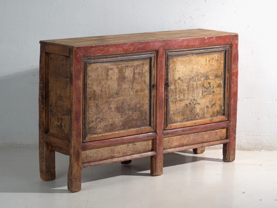 Credenza antica dipinta in olmo – Cina, circa 1950 – Credenze, Iron (photo 2 of 40)