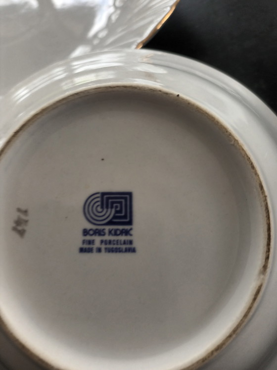 Image 1 of 👉 Servizio da tavola vintage in fine porcellana – Boris Kidrič – Jugoslavia – 17 pezzi – decoro