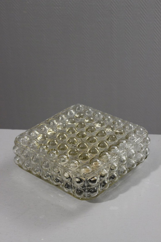 Image 1 of Vintage bubble wall light, molded glass, Limburg style, Helena Tynell, 1970s