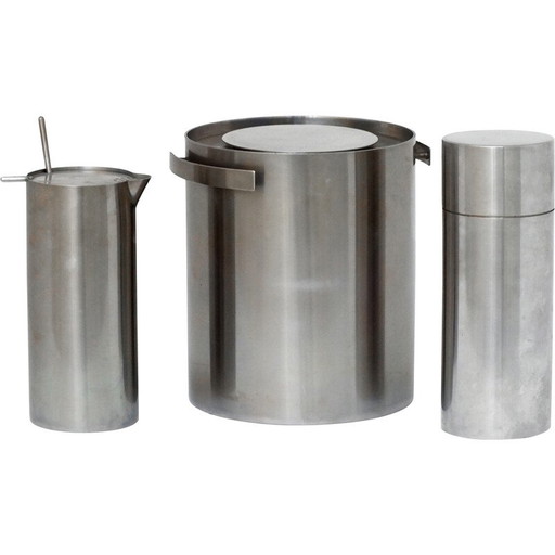 Juego de bar vintage Cylinda de Jacobsen Arne para Stelton, Dinamarca 1967