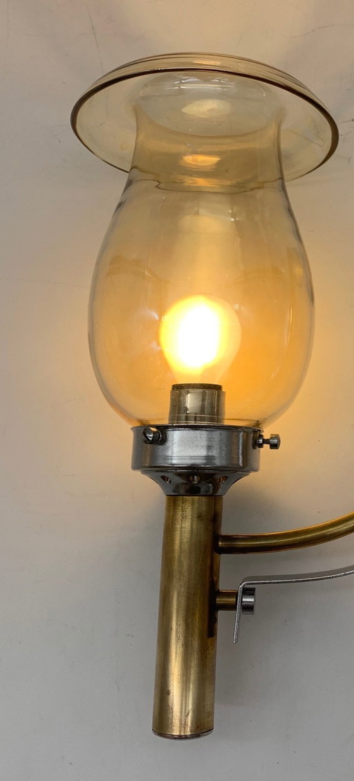 coppia lampade da parete, applique attribuite a Seguso made in italy 1970