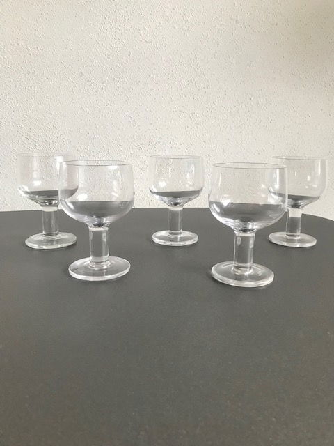 5x Rosenthal Studio line crystal wine glasses