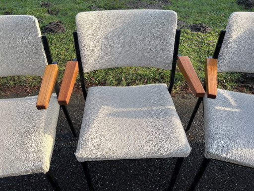 Emmein stoelen Gispen fauteuils jaren 60