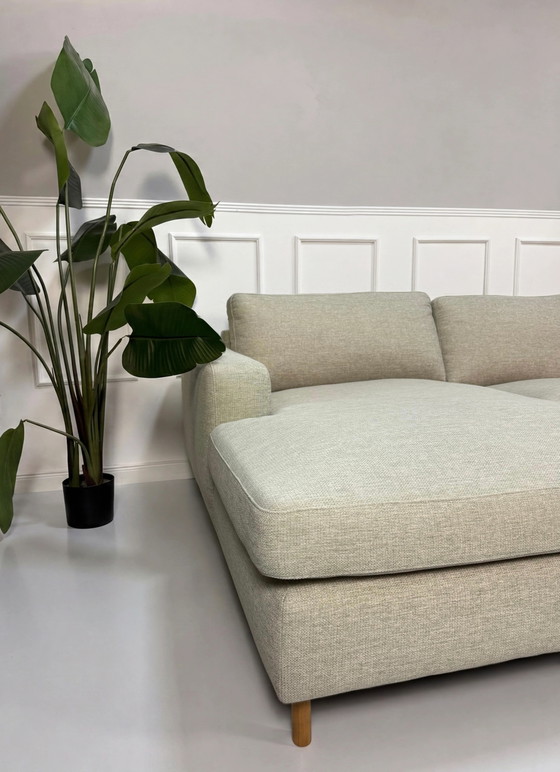 Image 1 of Bolia Scandinavia Sofa Daune Stoff Grau 3-Sitzer Ottomane