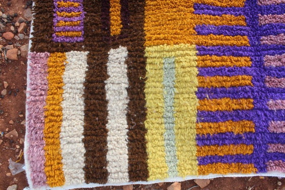 Image 1 of Marokkaans wollen tapijt – Uniek ontwerp & handgemaakt 200cmx300cm