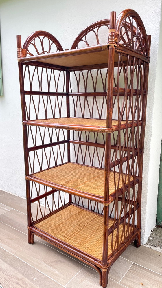 Image 1 of Libreria vintage in rattan