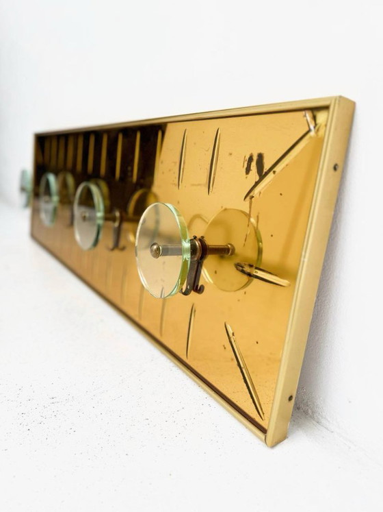 Image 1 of Appendiabiti da parete in vetro di Cristal Art, Torino, Italia, anni '50.