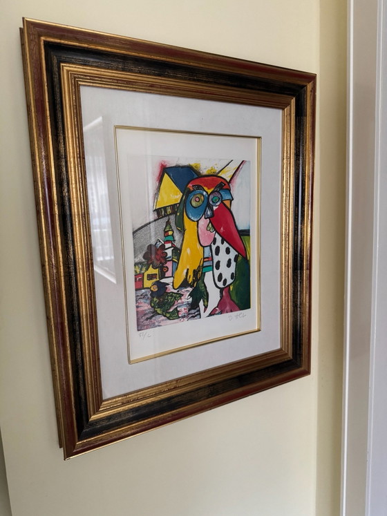 Original Otmar Alt Graphic Print, Hand-Signed & Limited, High-Quality Framed, Paintings & Drawings, Paper (photo 5 of 5)