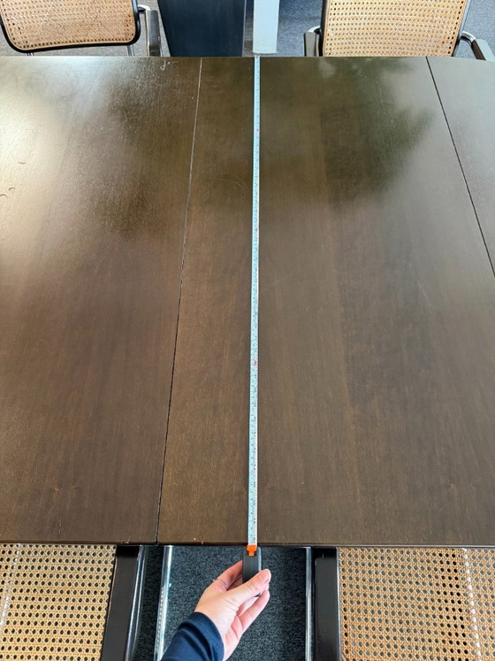 Image 1 of Vintage Thonet Extendable Round Dining Table - Danish Design - Solid Wood