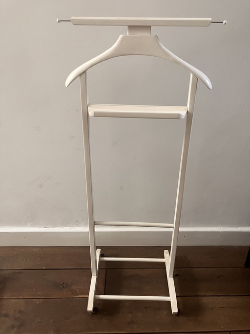 Vintage Italiaans design dressboy / kledingrek wit