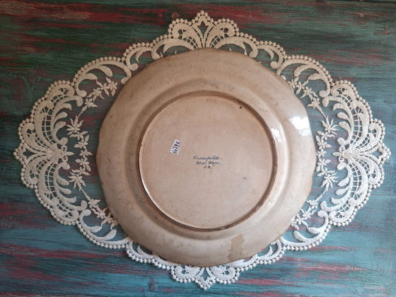 Image 1 of John Ridgway (J-R) – Plato de loza fina inglesa – Staffordshire, ca. 1830-1840 – Marca "Cosmopolite - Plato - Fine earthenware