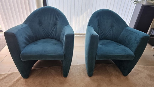 2x Leolux Armchair Carabita