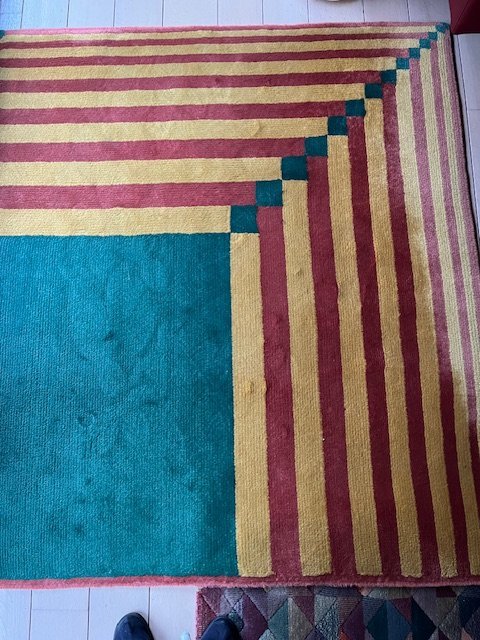 Image 1 of Magnifique tapis en laine en parfait état !   Taille 1.4 X 1.6 M