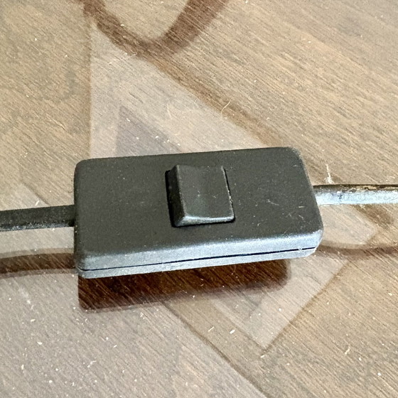 Image 1 of Art Deco desk lamp, table lamp with frosted glass, carved shade.