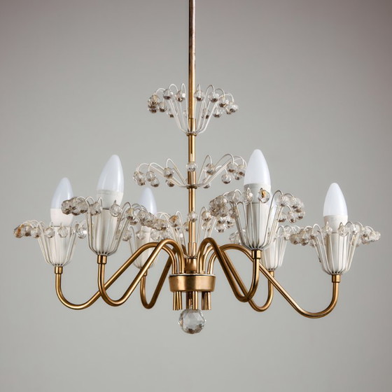 Image 1 of MK9487 Fontaine chandelier by Emil Stejnar for Rupert Nikoll