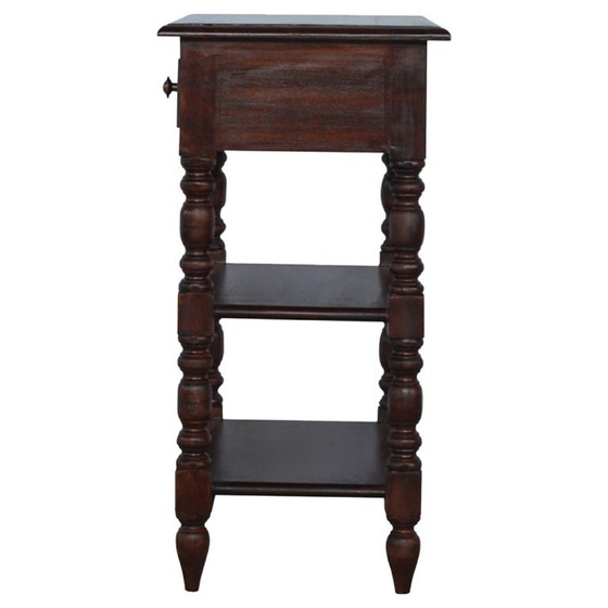 Solid Mango Wood Side Table with Turned Legs – Artisan, Dressing tables (photo 7 of 7)